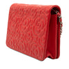 Chanel CC Embossed Lambskin Camellia Wallet On Chain Secondhand