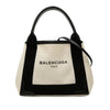 Balenciaga Canvas Navy Cabas Satchel XS Secondhand