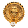 Chanel Gold Plated Faux Pearl Clip On Earrings Secondhand