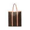 Burberry TB Monogram E Canvas and Studded Leather Vertical Tote Secondhand