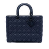 Secondhand Dior Large Ultra Matte Calfskin Cannage Lady Dior