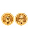 Secondhand Chanel Gold Plated CC Round Clip On Earrings