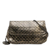 Bottega Veneta Metallic Calfskin Intrecciomirage Chain Flap Crossbody Secondhand