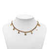 Secondhand Chanel CC Gold Plated Letters Pendant Necklace