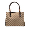 Secondhand Gucci GG Canvas Bamboo Tote