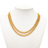 Chanel Gold Plated Double Strand Link Chain Necklace Secondhand