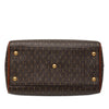 Saint Laurent Le Monogramme Coated Canvas and Leather Striped Boston Bag Secondhand
