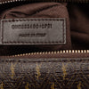 Saint Laurent Le Monogramme Coated Canvas and Leather Striped Boston Bag Secondhand