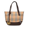 Burberry Haymarket Check Canvas Handbag Secondhand