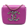 Chanel Mini Lambskin Giant Crystal CC Flap Secondhand