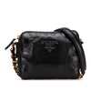 Prada Tessuto Trimmed Nappa Chain Crossbody Secondhand