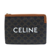 Celine Small Triomphe Coated Canvas Clutch Secondhand