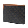 Celine Small Triomphe Coated Canvas Clutch Secondhand