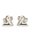 Louis Vuitton Silver Plated Essential V Stud Earrings Secondhand