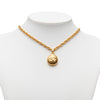 Secondhand Chanel CC Gold Plated Medallion Sunburst Pendant Necklace