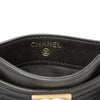 Chanel Quilted Lambskin Boy Card Holder Secondhand