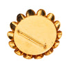 Chanel Gold Plated Faux Pearl Daisy Brooch Secondhand