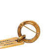 Chanel Gold Plated Rue Cambon Tag Brooch Secondhand