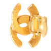 Chanel Gold Plated CC Clip On Earrings Secondhand