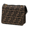 Fendi Zucca Canvas Flap Crossbody Secondhand