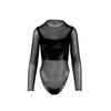 Secondhand Semi-sheer Leotard With Sequins - '90s