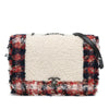 Chanel CC Tweed and Shearling Single Flap Secondhand