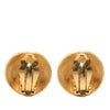 Secondhand Chanel CC Gold Plated Round Clip On Earrings