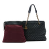 Chanel Large Chevron Surpique Iridescent Calfskin Tote Secondhand