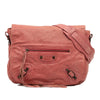 Balenciaga Lambskin Motocross Classic Folk Messenger Bag Secondhand
