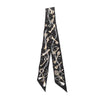 Hermès Les Cles a Pois Silk Twilly Scarf Secondhand