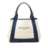 Balenciaga Canvas Navy Cabas Tote S Secondhand