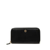 Chanel CC Textured Calfskin Button Zip Around Wallet Secondhand