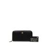 Chanel CC Textured Calfskin Button Zip Around Wallet Secondhand