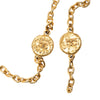 Chanel CC Gold Plated Medallion Station Necklace Secondhand