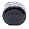Chanel Quilted Patent Afternoon Tea Top Handle Vanity Case with Chain Secondhand
