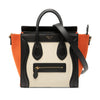 Celine Nano Tricolor Canvas and Leather Luggage Tote Secondhand