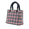 Dior Medium Lambskin And Tweed Cannage Lady Dior Secondhand