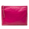 Valentino Large Leather Rockstud Clutch Secondhand