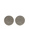 Hermès Palladium Plated Bijouterie Fantaisie Clou De Selle Clip On Earrings Secondhand