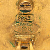 Chanel CC Gold Plated Round Clip On Earrings Secondhand