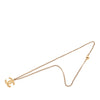 Chanel CC Gold Plated Star Cutout Pendant Necklace Secondhand