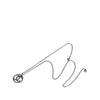 Chanel CC Ruthenium Plated Strass Pendant Necklace Secondhand