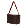 Chanel CC Quilted Suede Box Vanity Bag Secondhand