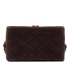 Chanel CC Quilted Suede Box Vanity Bag Secondhand