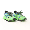 Balenciaga Track Panel Style Mesh and Nylon Sneakers in Green x Black, Size 36 EU Secondhand