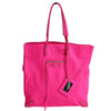 Balenciaga Papier vertical shoulder bag in fuchsia leather