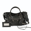 Balenciaga Le City Metallic Medium shoulder bag in black leather