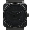 Bell & Ross Phantom BR03-92-S 02938 SS & Rubber AT Watch with Black Dial Secondhand