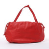 Bottega Veneta Bulb Smooth Leather Shoulder Bag in Red Secondhand