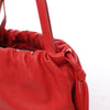 Bottega Veneta Bulb Smooth Leather Shoulder Bag in Red Secondhand